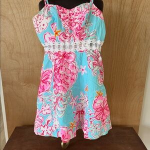 Lilly Pulitzer Pink and Blue Floral Dress